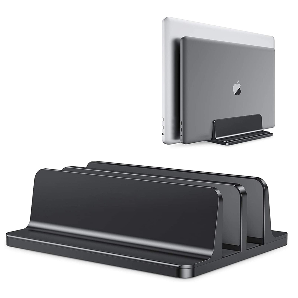 Pionowy stojak na laptopa Aluminiowy regulowany przenośny uchwyt do montażu na notebooku Uchwyt podstawowy do MacBooka Pro Air Akcesoria Uchwyt na książkę