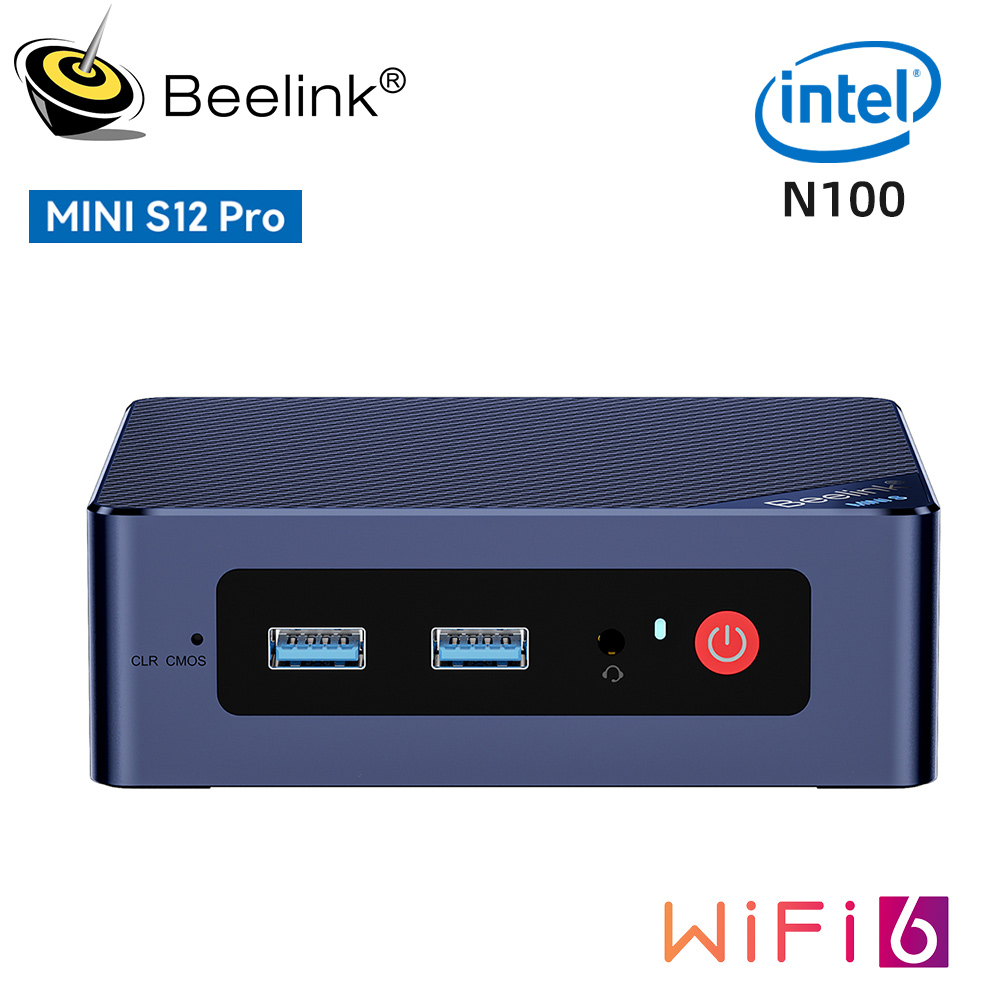 Beelink Mini PC N100 S12 Pro Twin Lake N150 S13 16G500G Mini S Intel N5095 8GB 128GB SSD Desktop Kantoorcomputer N95 VS GK3V