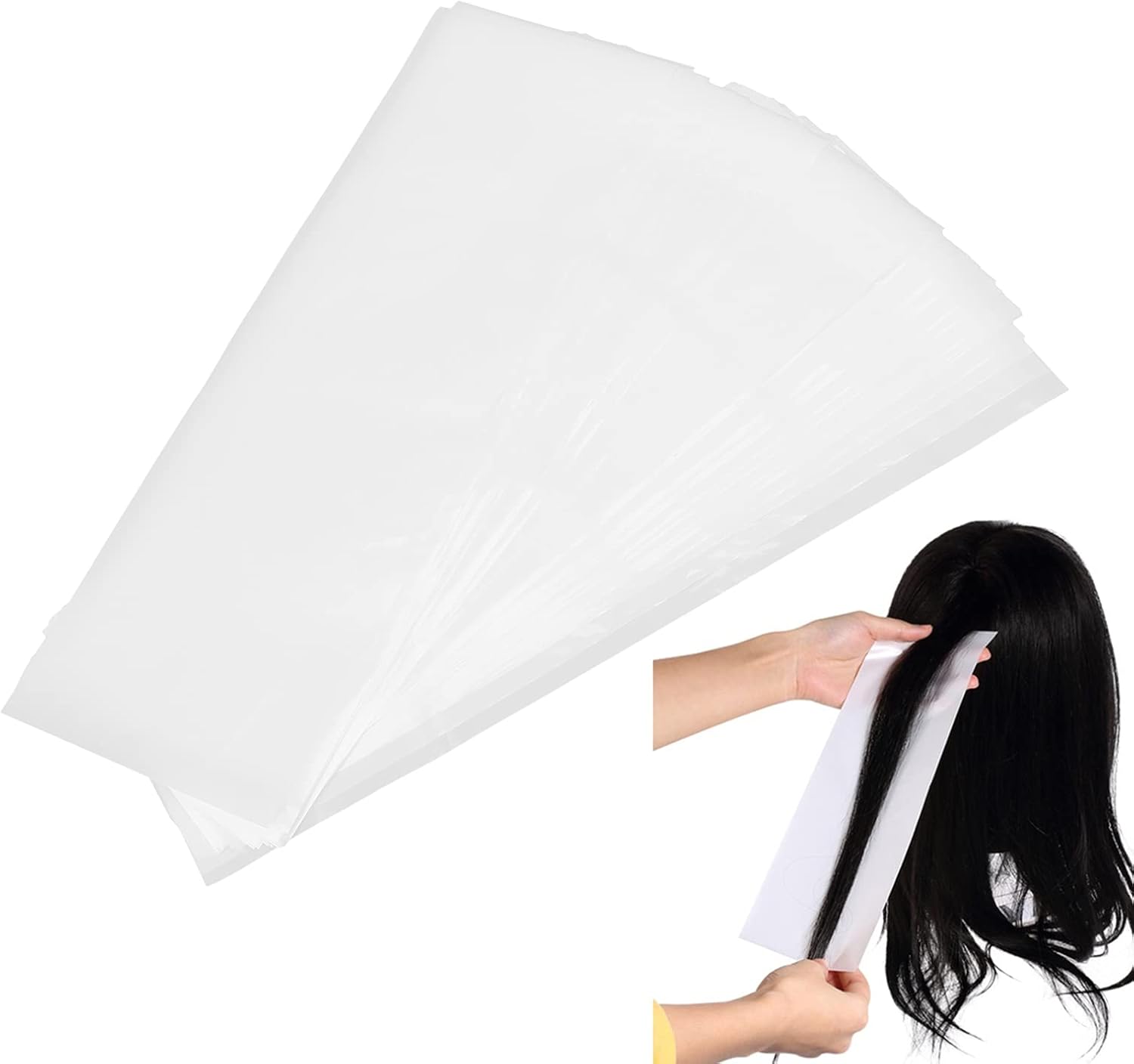 Professional 50PCS Reusable Foam Hair Salon Wraps Dye Paper Coloring Highlighting Strips for Salon Barber Hair Stylists