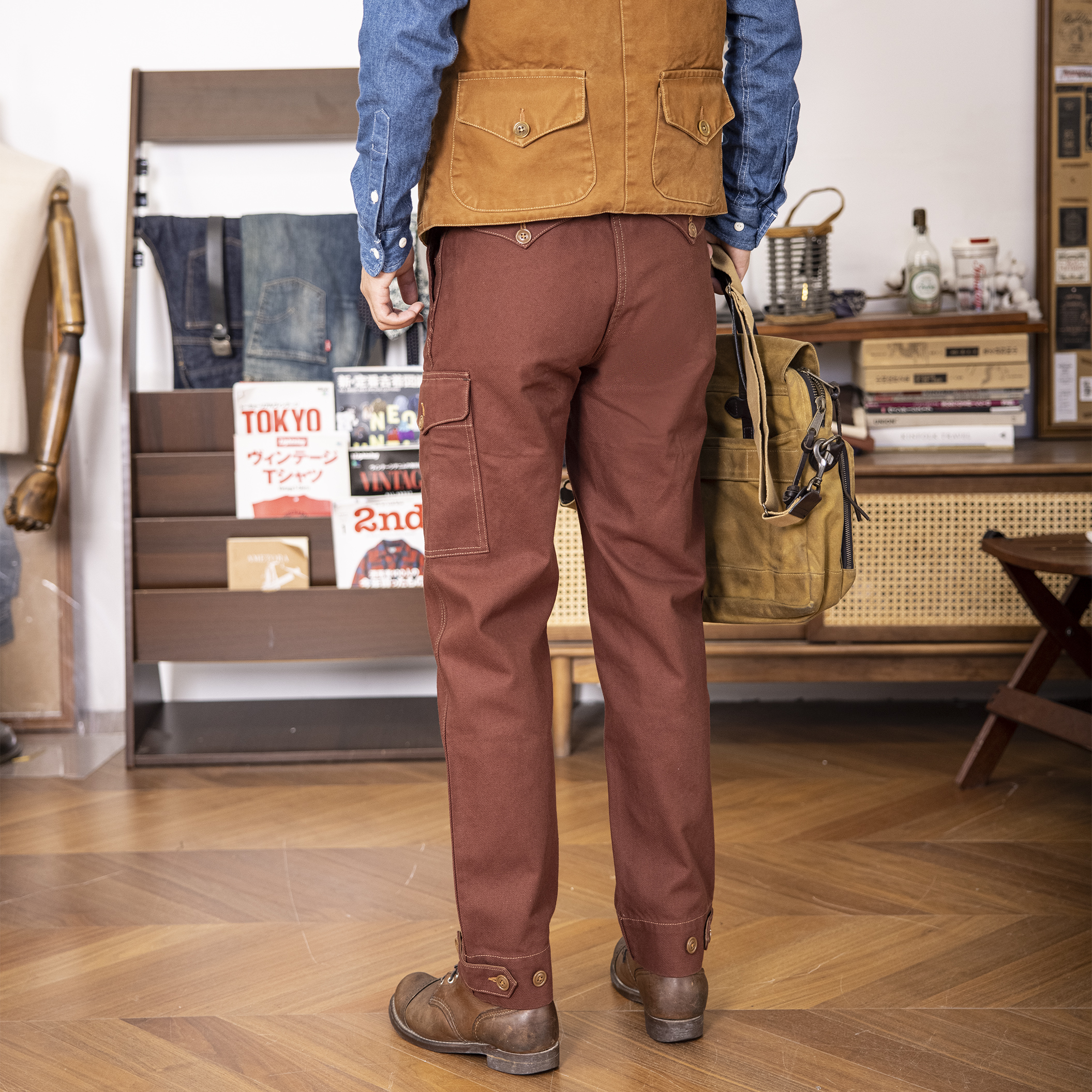 FW-0003B Herren Baumwolle Hochwertige lässige militärische stilvolle Hose Herren Vintage Avatar Flight Cargohose