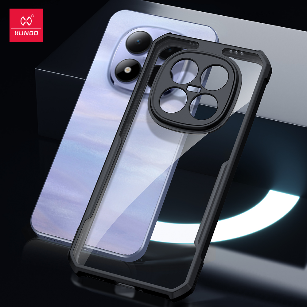 Xundd Per Xiaomi Redmi Nota 15 Pro 5G Custodia Nota 15 Pro Plus Nota 15 5G/4G Acrilico + TPU Airbag Anti-goccia Posteriore Trasparente Borsette Funda