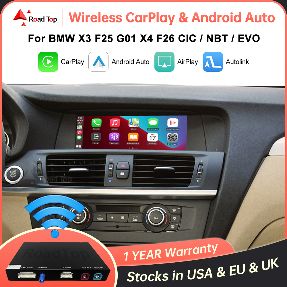 CarPlay inalámbrico para BMW CIC,NBT,EVO System X3, F25, G01, X4, F26, 2011-2020, con Android Mirror Link, AirPlay