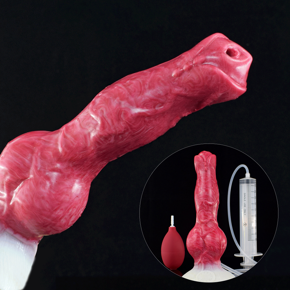 NNSX eyaculación Anal Plug perro nudo consolador con fuerte succionador estimulación vaginal chorros pene erótico juguetes sexuales para adultos 18+