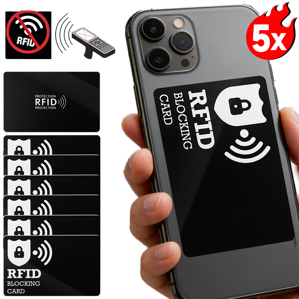 RFID/NFC Blocking Card Contactless ID Credit Card Protection Safe Bank Passport Entire Wallet Purse Shield Protect Blocker Guard