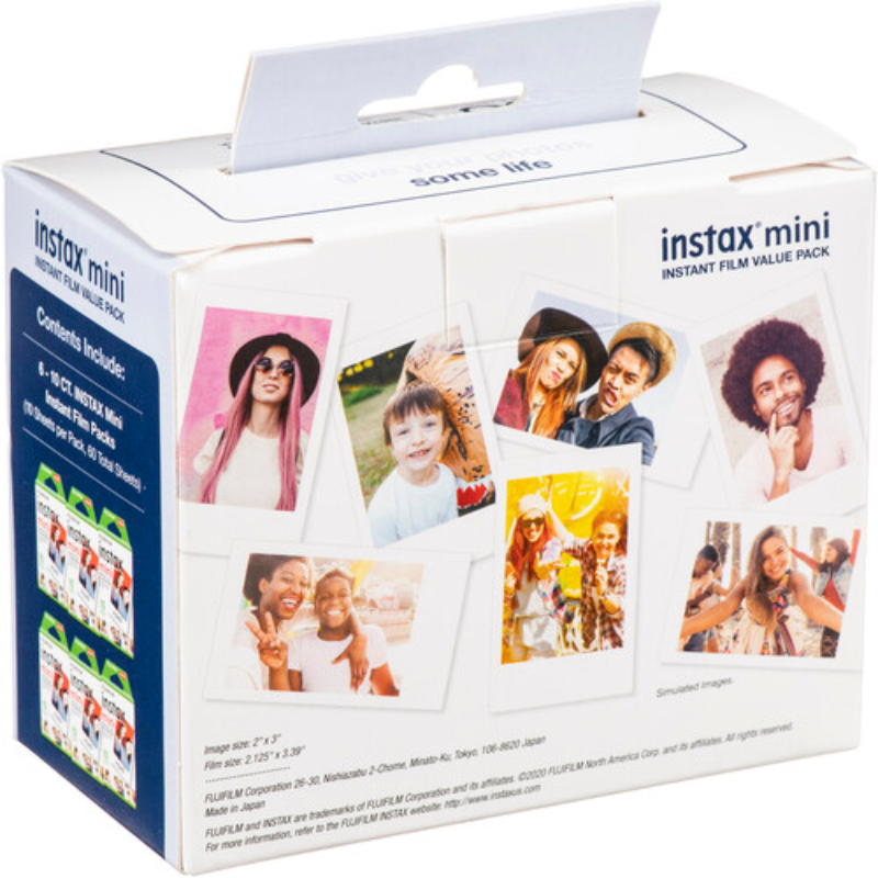Fujifilm-Mini film blanc pour appareil photo instantané, 50/60 feuilles, Instax Mini 12 11 9 8 7s 70 90 SP-2 LINK vePlay EVO