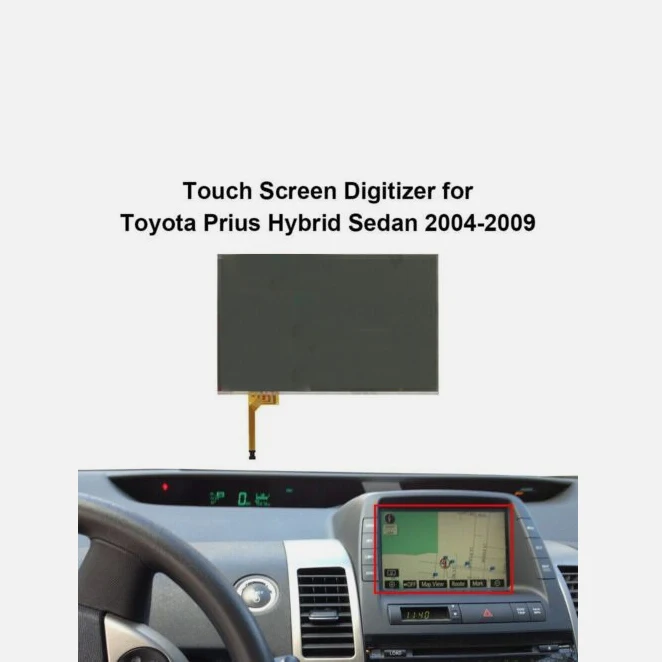 7,3-calowy Digitizer z ekranem dotykowym 2004-2009 4-pinowy 5 V # LTA070B510F dla Lexusa dla Toyota dla Prius Sedan pasuje do wszystkich zamienników MFD