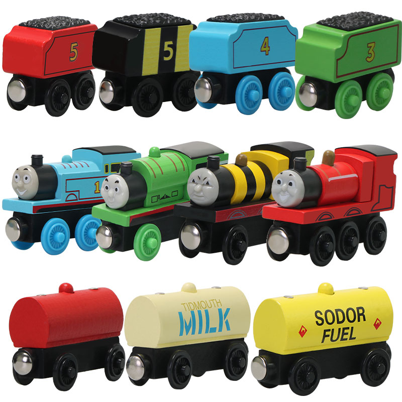トーマスと仲間たち木製ポケットおもちゃの列車モデルモリーミルクタンクキャリッジトーマスレディーストラック男の子用クリスマス誕生日ギフト