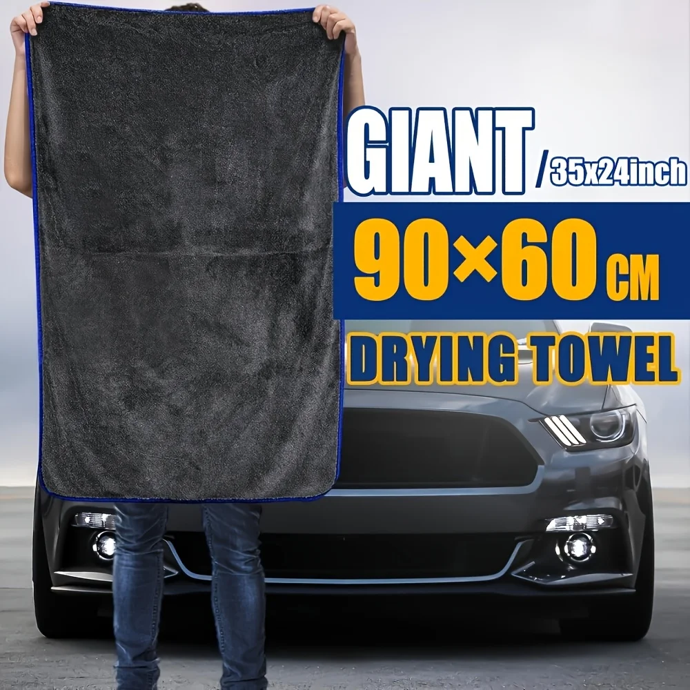 1pc extra grote autohanddoek - ultraabsorberend zacht niet-verlies geen streep sneldrogend detaillering doek 24x35 inch