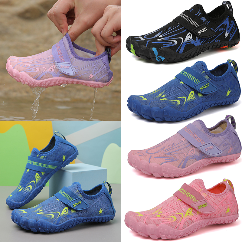 Nouveau KID étudiants pieds nus chaussures de natation de plage à séchage rapide chaussures d'eau chaussures de course de Fitness en salle chaussures d'eau d'été 29-38 #