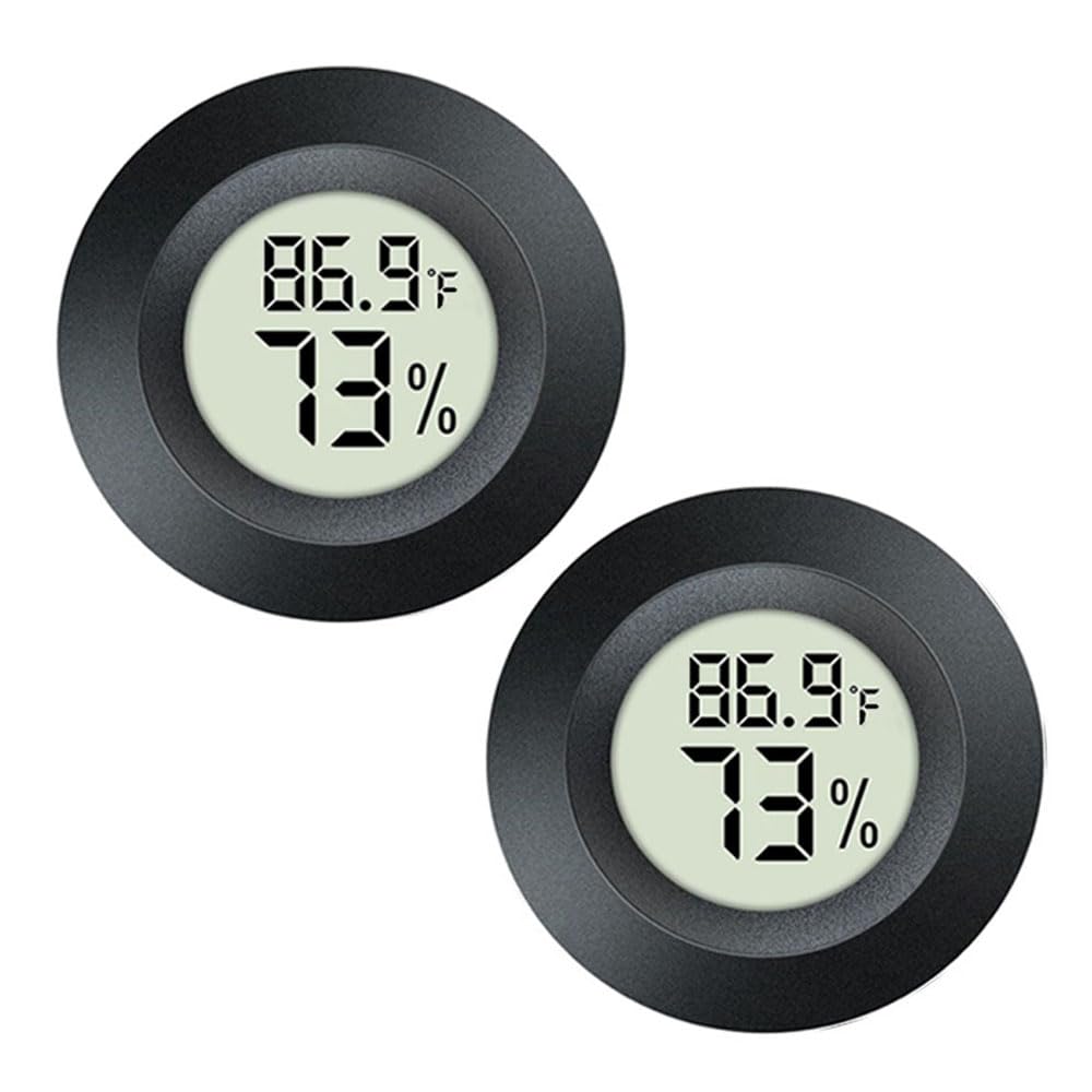 Mini Hygrometer Thermometer Digital Humidity Meter Indoor/Outdoor Humidity Monitor Reptile Thermometer for Garden Cellar