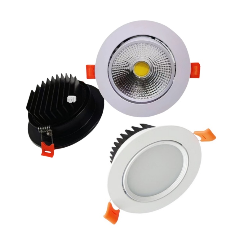 Ultra Thin Embedded Dimmable LED ceiling Downlight 5W7W10W12W15W20W Anti Glare Spotlight AC90V-285V+Driver Indoor Parlor Store