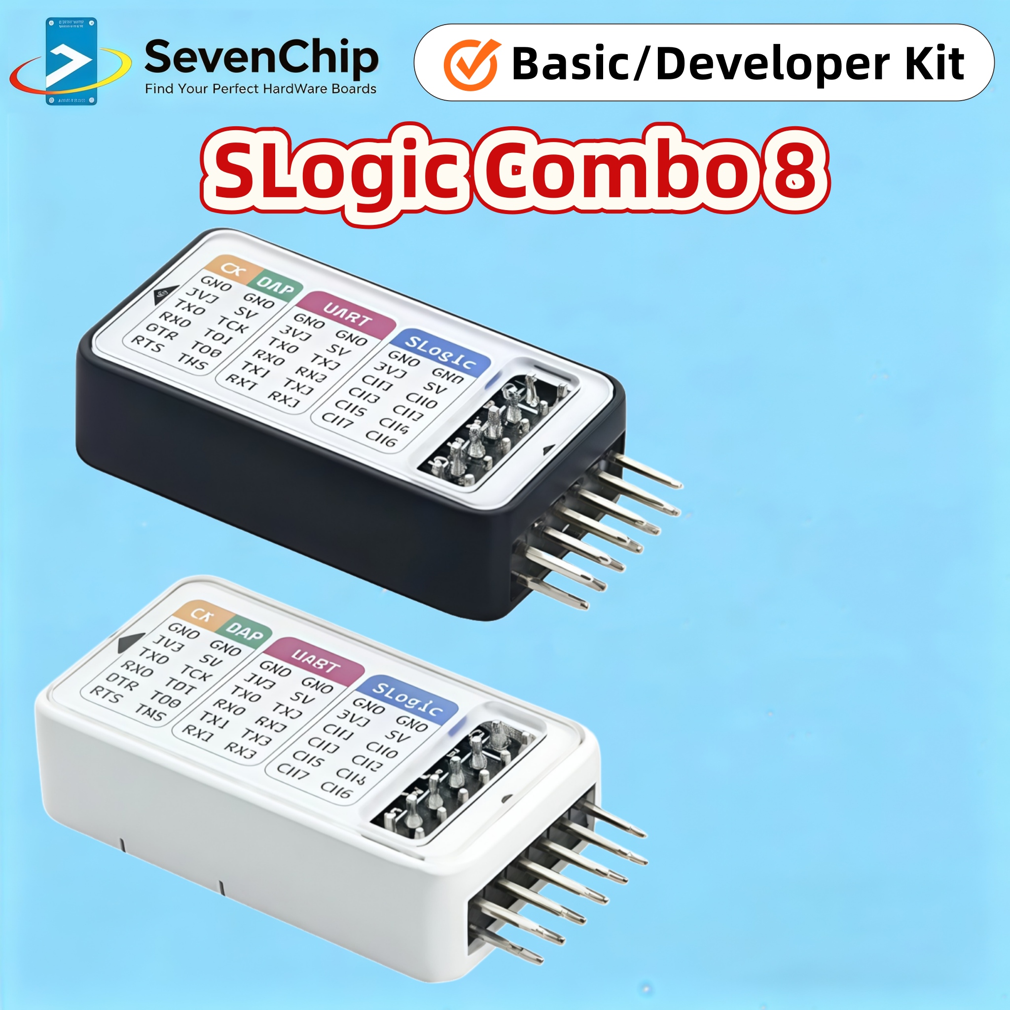 Sipeed SLogic Combo 8, Analizador Slogic, Depurador CKlink DAplink, Módulo UART, Potente Depurador 4 en 1, Herramienta de Depuración DAPLink CKLink