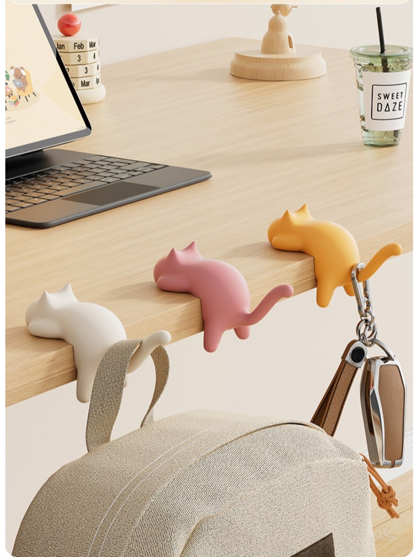 1pc Schreibtisch Büro Haken Schultasche Haken Multifunktionale Tasche Aufhänger Für Tischkante Ohne Bohren