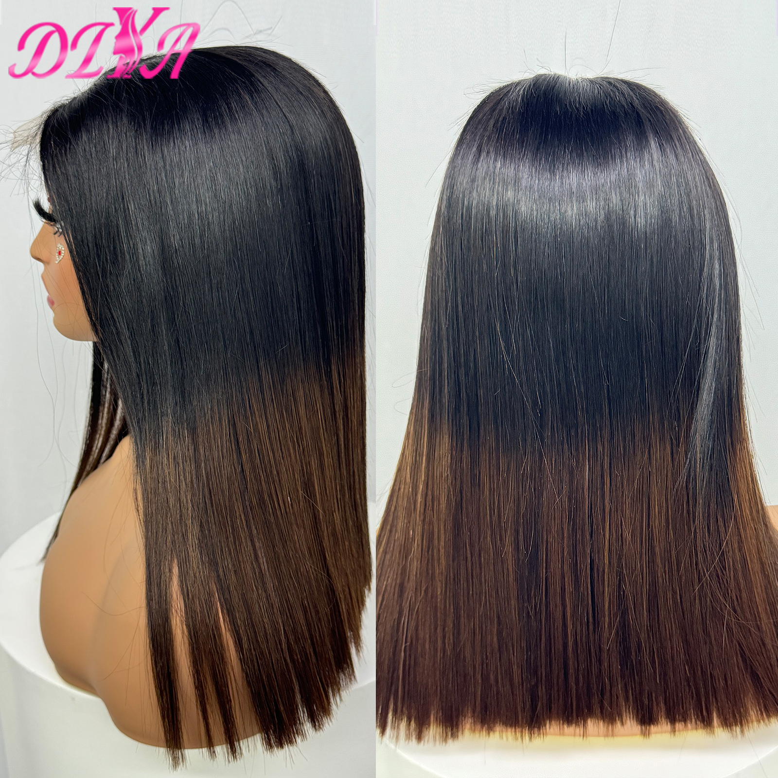 2x6 hd fechamento do laço peruca 16a duplo desenhado cru vietnamita peruca de cabelo humano 1bt4 cor osso em linha reta peruca de cabelo humano para preto