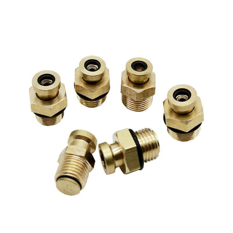 10pcs Ponta de Inflador de Eixo Pneumático M10 M12 M14x1.5 M16x1.5 Conector de Chuck de Ar com Anel O Plano e Cônico
