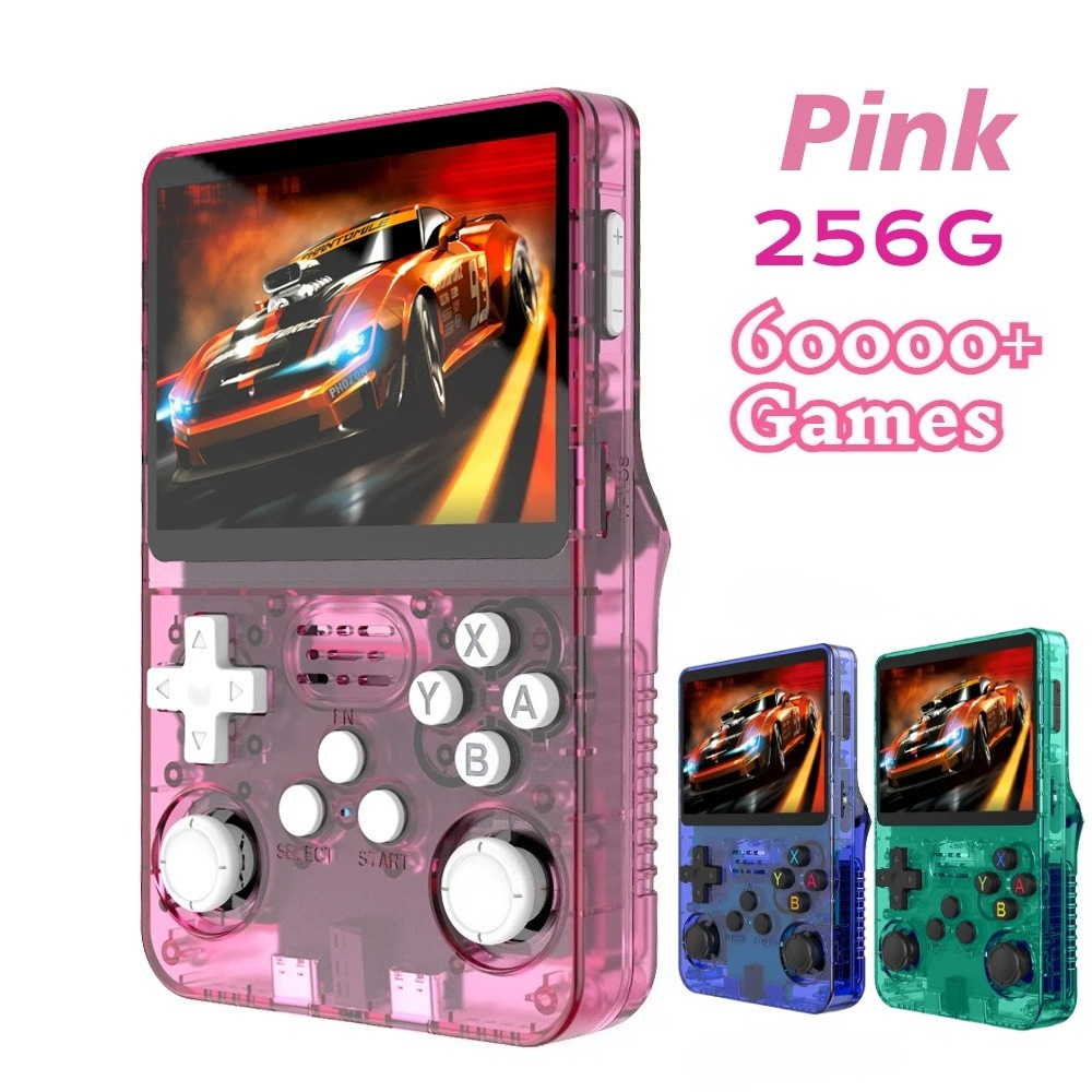 BOYHOM 256G/128G/64G R36S ARKOS 2,0 consola de juegos portátil Retro pantalla IPS de 3,5 pulgadas, reproductor de juegos de bolsillo portátil para regalo de niños