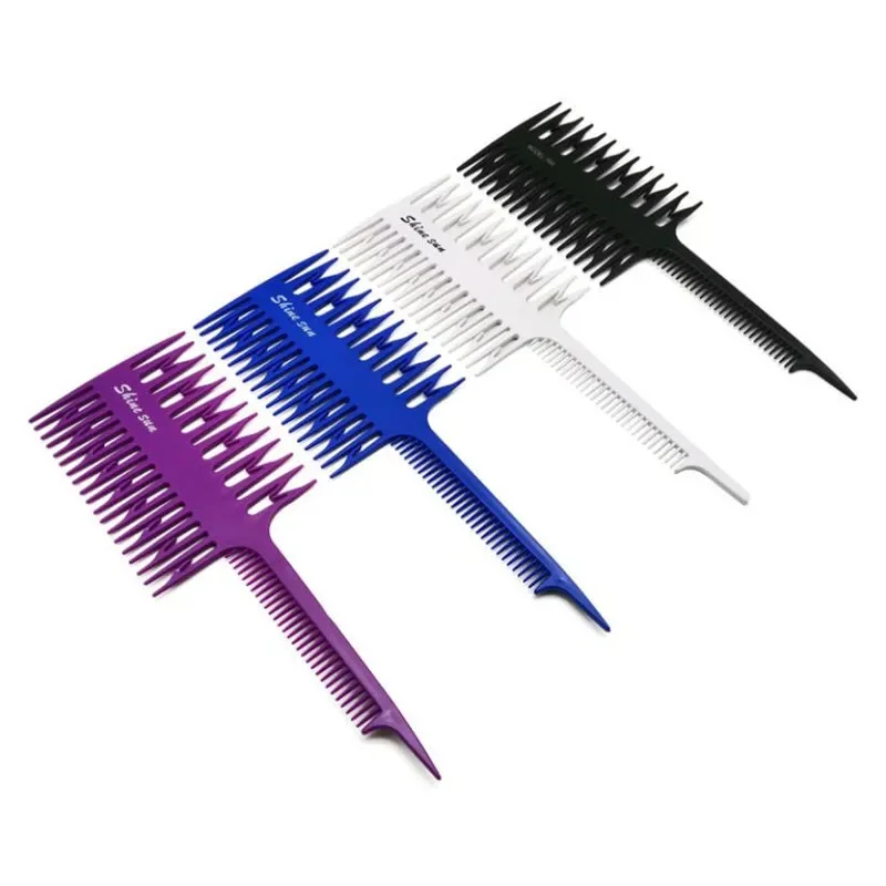 Peine profesional para teñir el cabello, peine tejido, cola Pro, coloración del cabello, peine resaltador, corte de tejido, cepillos para el cabello para peluquería