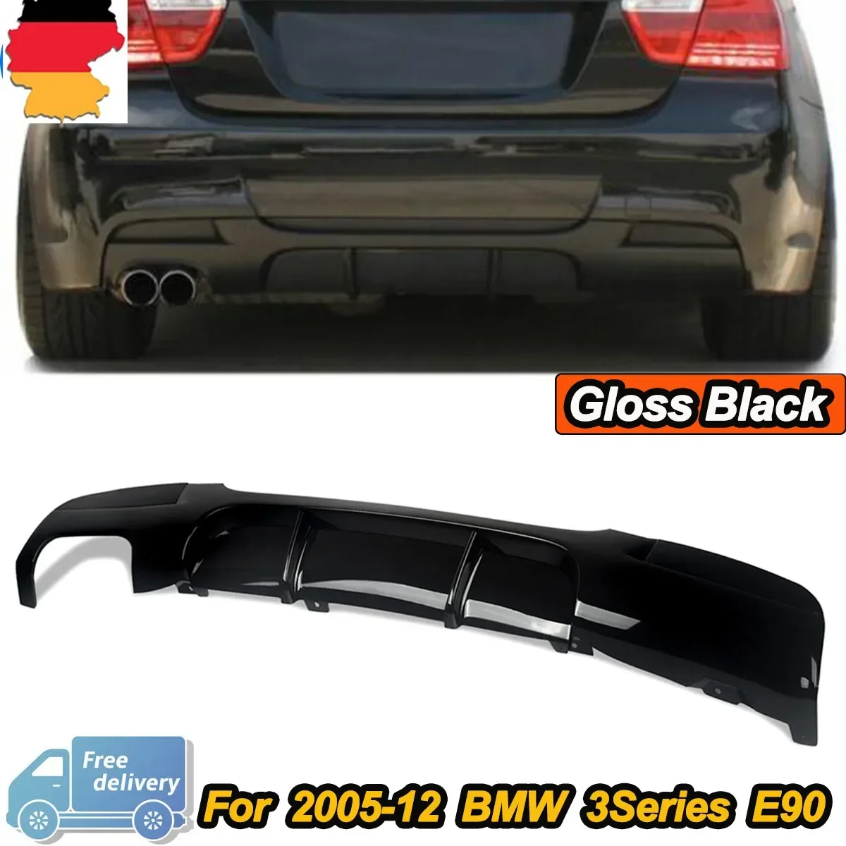 Magickit Achter Diffuser Lip Voor Bmw 3 Series E90 E91 320i 325i 328i 330i 335i M Sport M Prestatie Achterbumper Lip 2005-2013
