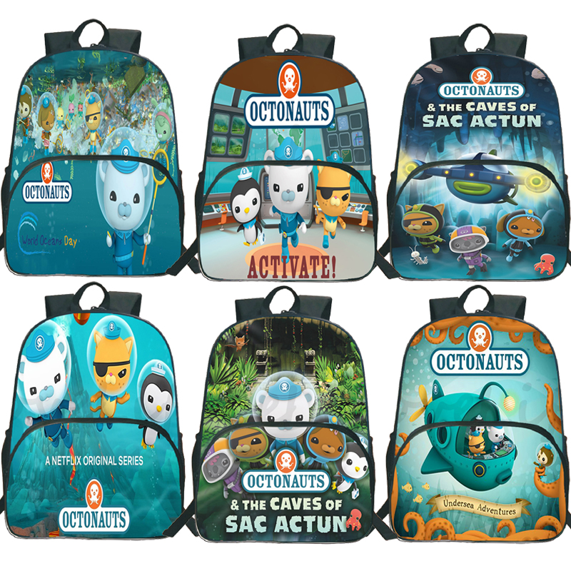 Ransel Mochila The Octonflon untuk Remaja Tas Sekolah Siswa Tas Buku Kartun Anak Laki-laki Perempuan Ransel Perjalanan Pria