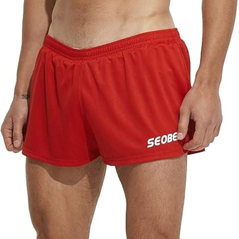 Pantalones cortos deportivos de tiro bajo para hombre, Shorts de entrenamiento para correr, gimnasio, secado rápido, informales, para correr, playa, Verano