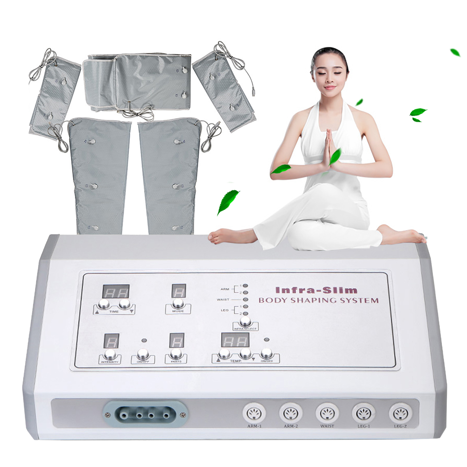KYD-A1217 Luchtdrukmassage Verwarming Lichaam Afslankende beenmassager voor circulatie Voetbeen Volledig lichaam