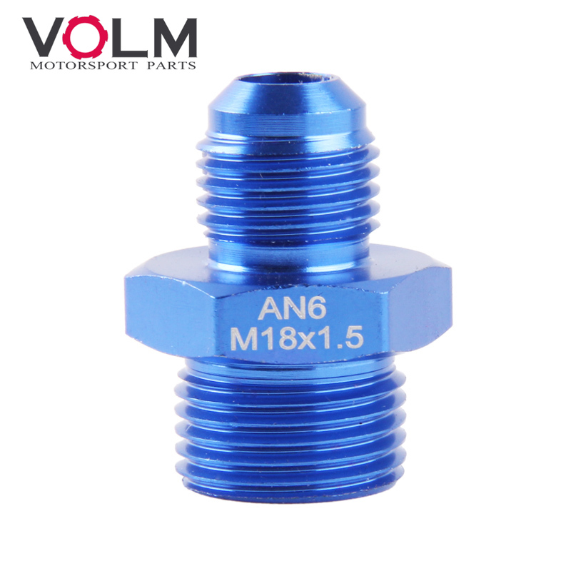 Adaptador macho M18 P1.5 (M18*1.5) a 6AN (AN6)