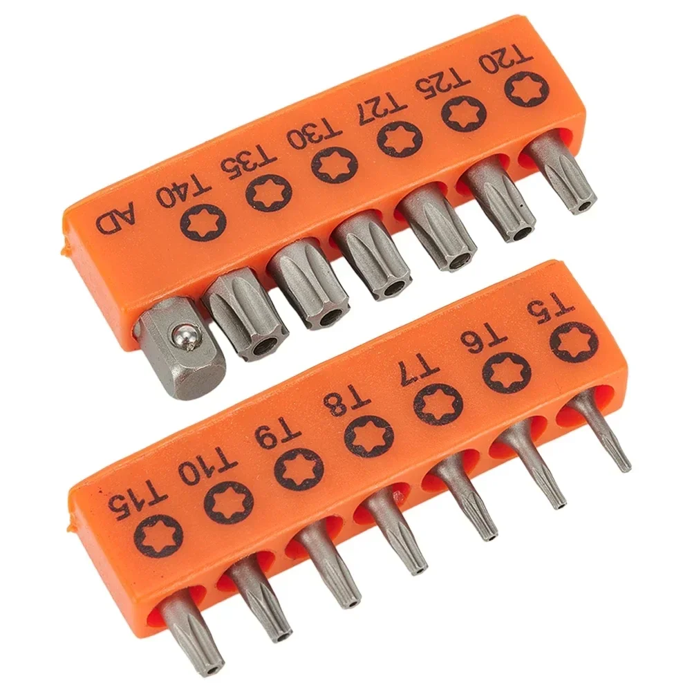 14 peças 25mm pontas de chave de fenda torx t5,, t7, t8, t9, t10, t15, t20, t25, t27, t30, t35, t40, haste de extensão de adaptador de 1/4