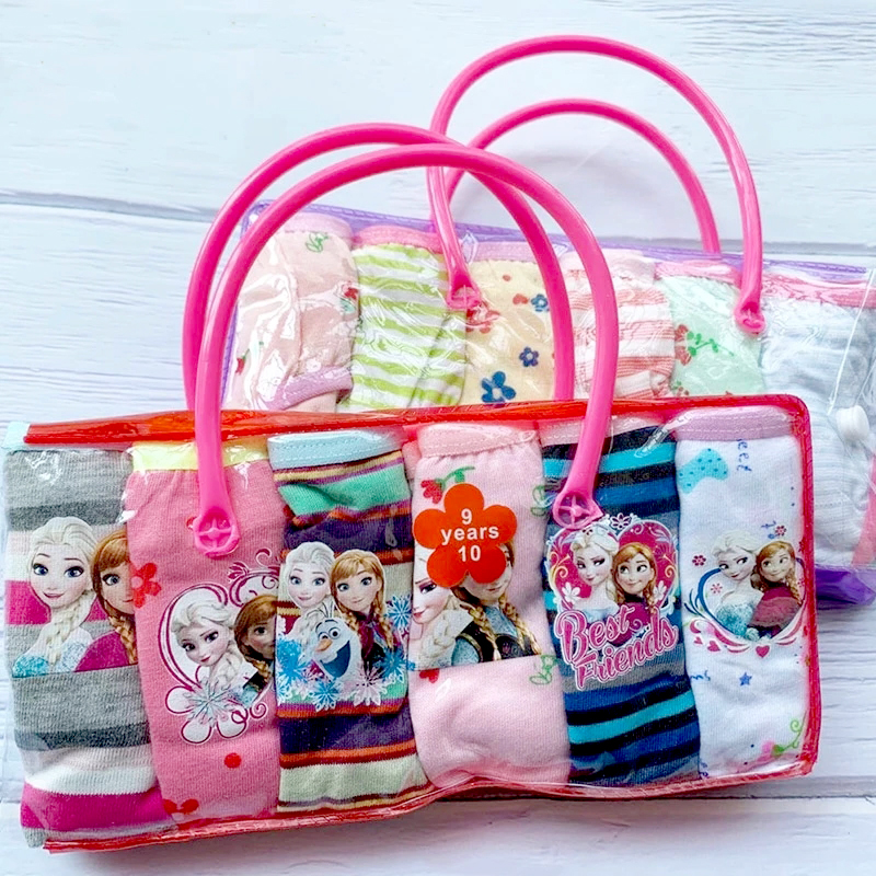 6 Cái/lốc Bé Bé Trai Quần Lót Bé Gái Marvel Spiderman Chuột Mickey Elsa Disney Hoạt Hình Xe Ô Tô Quần Lót Cotton Cho Bé Quần Lót