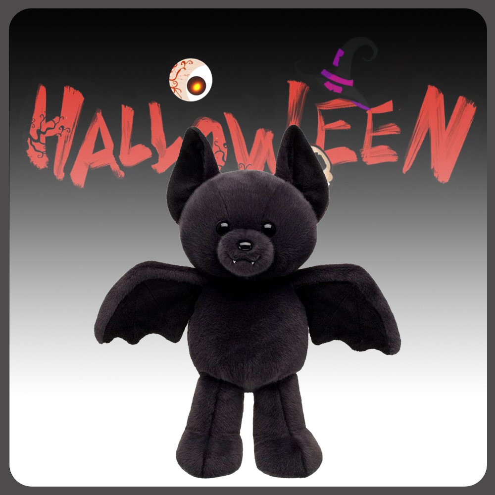 30 см Высокое качество Build A Bear Posable Хэллоуин Летучая мышь Плюшевые игрушки Фильм Мягкие летучие мыши Животные Игрушки для детей Подарки на день рождения и Хэллоуин