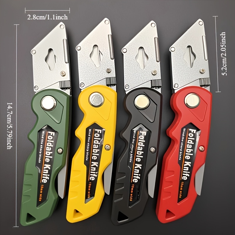 Cuchillo artístico y plegable multifuncional con diseño de cambio rápido, utilizado para alicates pelacables y tijeras elásticas, 1/10 Uds.
