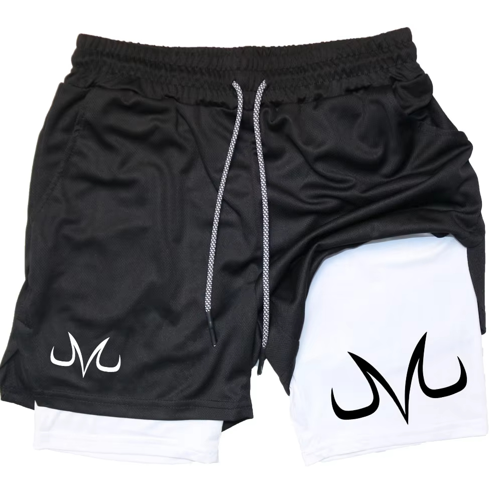 Anime Performance Shorts Toji Gedrukt Heren GYM Casual sportshorts Workout Running Mesh 2-in-1 sport korte broek