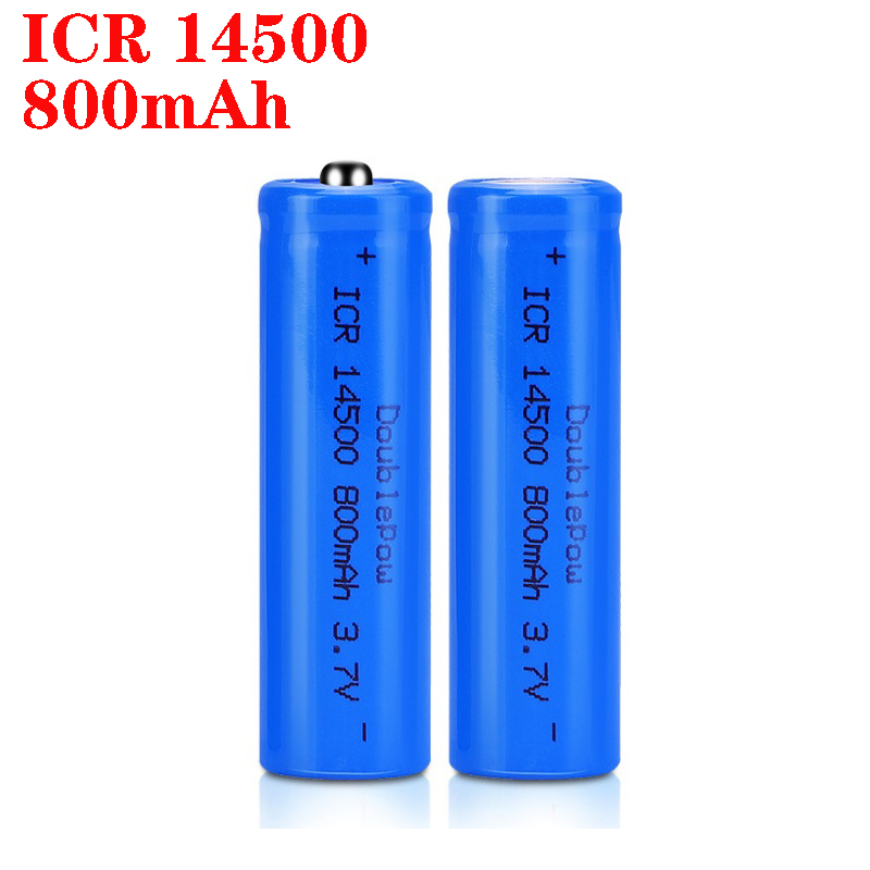 Wystarczająca pojemność 14500 800mAh 3.7V akumulatory litowo-jonowe bateria AA ogniwo litowe do latarki Led reflektory latarka