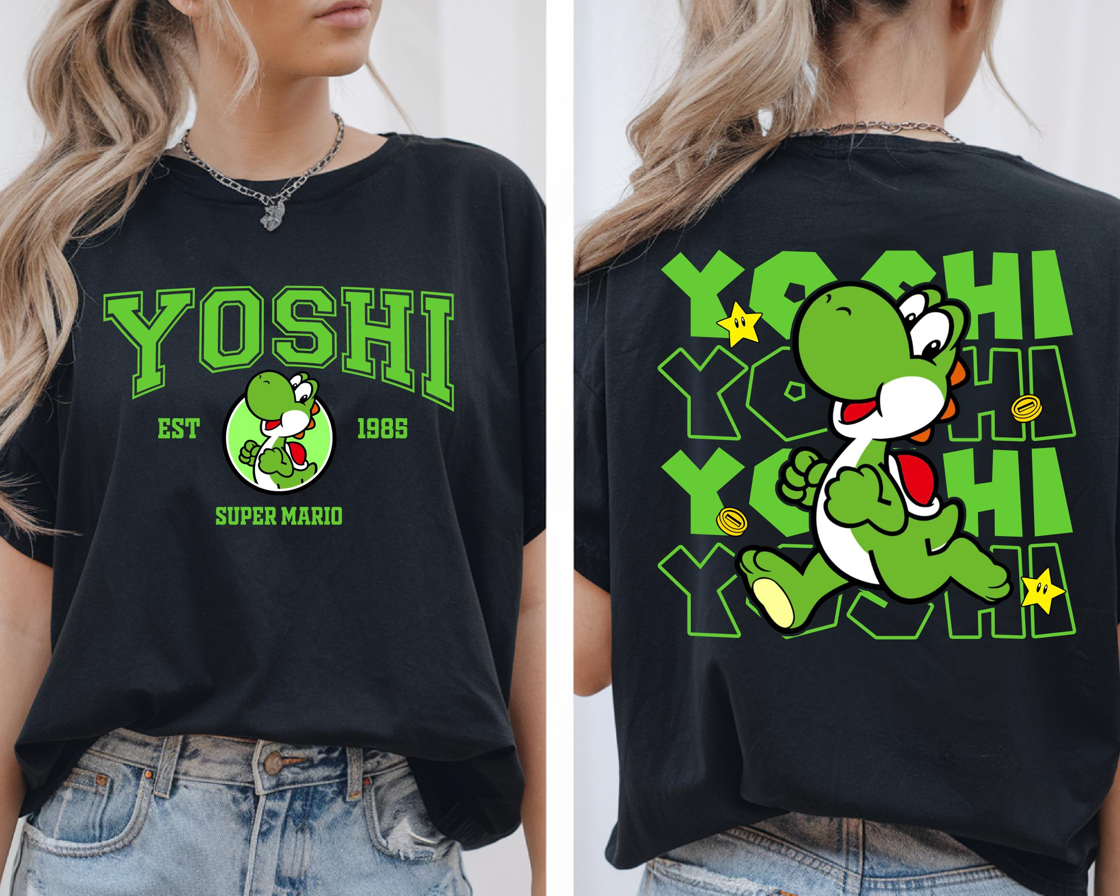 Camiseta Anime Super Mario Yoshi, Camiseta Mario Bowser Peach, Nova Coleção Verão 2026, Camiseta de Algodão Masculina e Feminina Estilo Y2K