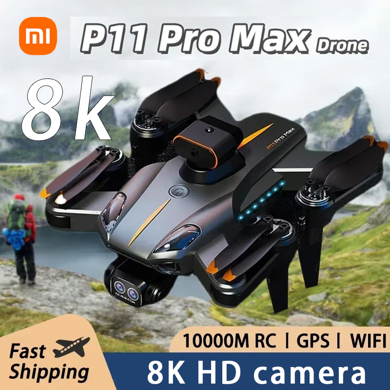 Xiaomi P11 Pro RC Drone 8K profesional con fotografía UAV gran angular cámara HD helicóptero plegable WIFI FPV helicóptero regalos
