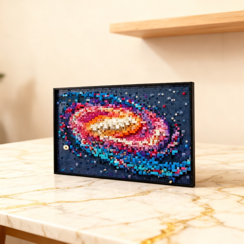 2026 3091 Kunstwerke, Weltraum, Universum, Sterne, Milchstraße, Bausteine, Dekorationen, Puzzlemodelle, Geburtstagsgeschenke