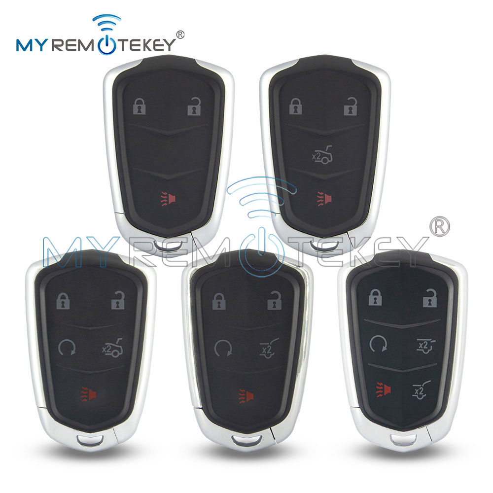 MYREMOTEKEY Smart Car Key Fob Shell Remote Case FCC HYQ2AB HYQ2EB for Cadillac Escalade ESV ATS CTS SRX XTS 3/4/5/6 Buttons