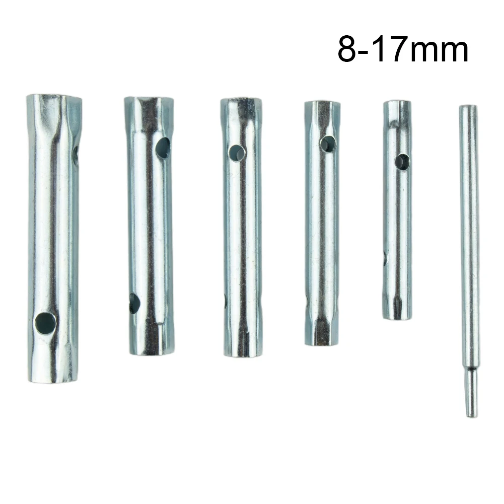 6Pc 8-17Mm Metrische Buisvormige Doos Sleutel Set Buis Holle Dopsleutel Filter Sleutel Professionele Auto Reparatie Gereedschapsset