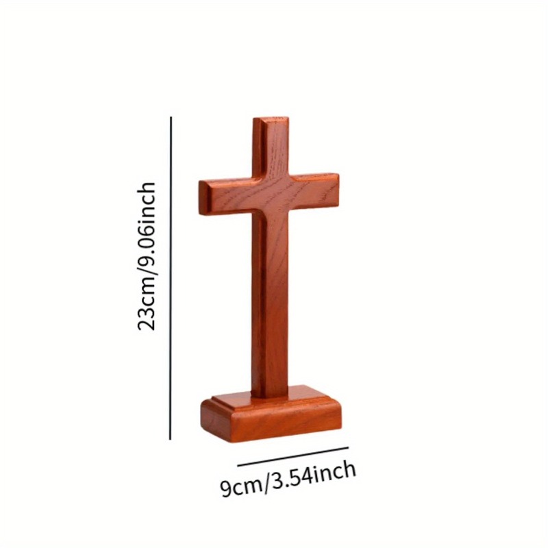 1Pc Houten Kruis Kerst Spiritueel Religieus voor Woonkamer Buitenkerk