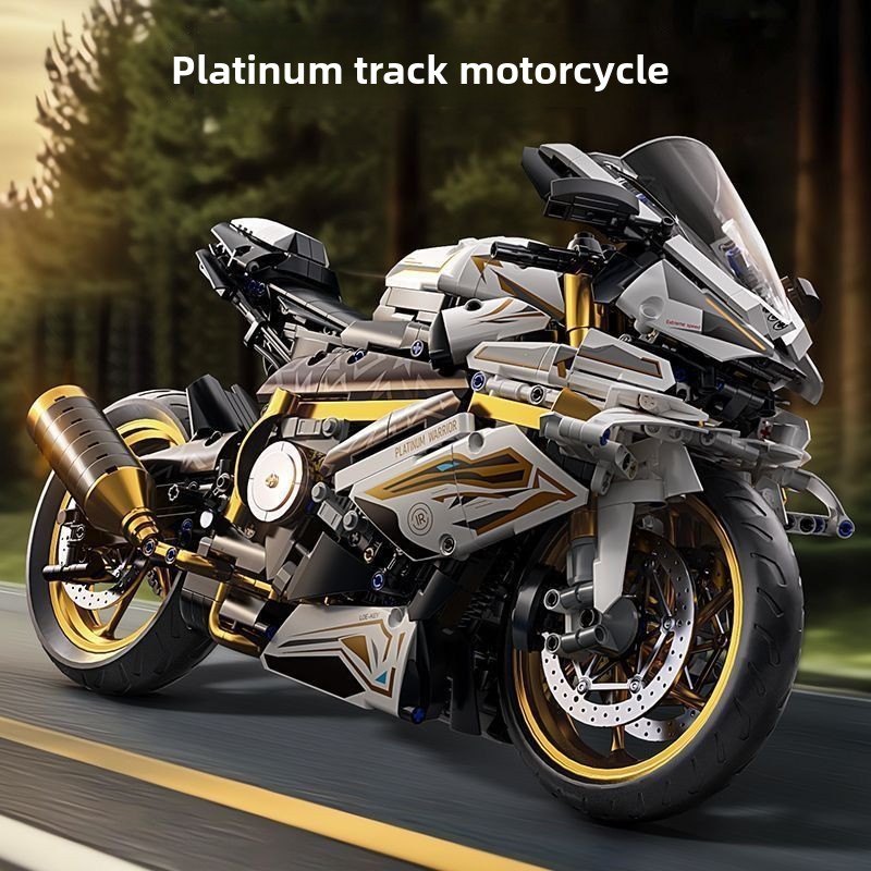 2026 Platinum Motorcycle Building Block M1000RR Compatibel Lego geassembleerd speelgoedjongen verjaardagscadeaumodel