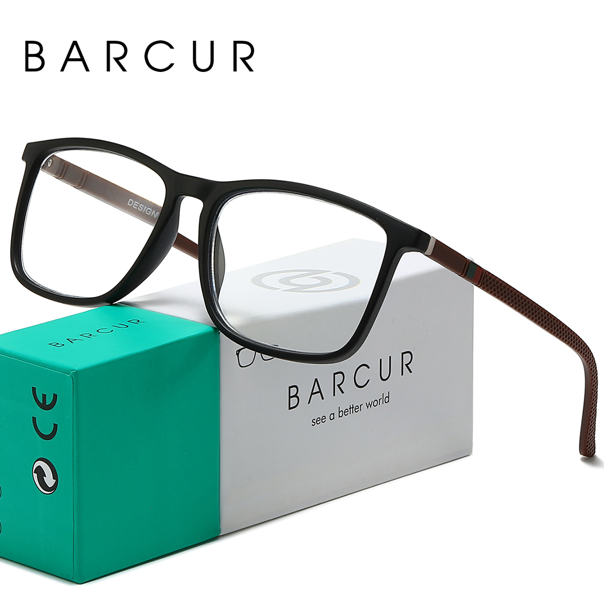 BARCUR-gafas de lectura ligeras para hombre y mujer, lentes clásicas y cómodas, protección ocular, diseño Original