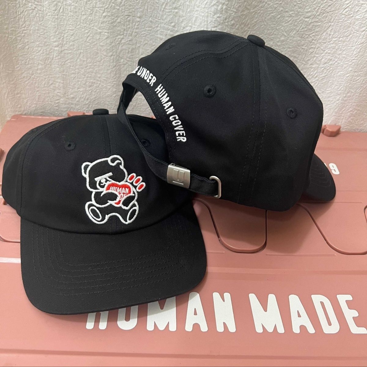 Topi Bisbol Unisex Musim Semi Musim Panas Gaya Jepang 2026 Human Made Joint Undercover Bear Peaked Cap