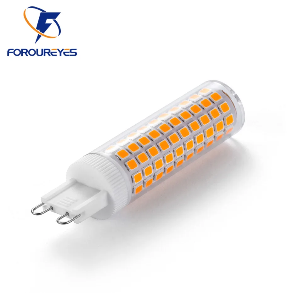 10 Вт 1100LM G9 светодиодный AC100V-265V без мерцания 124LEDS SMD2835 керамические люстры для ПК свет белый теплый белый светодиодный светильник