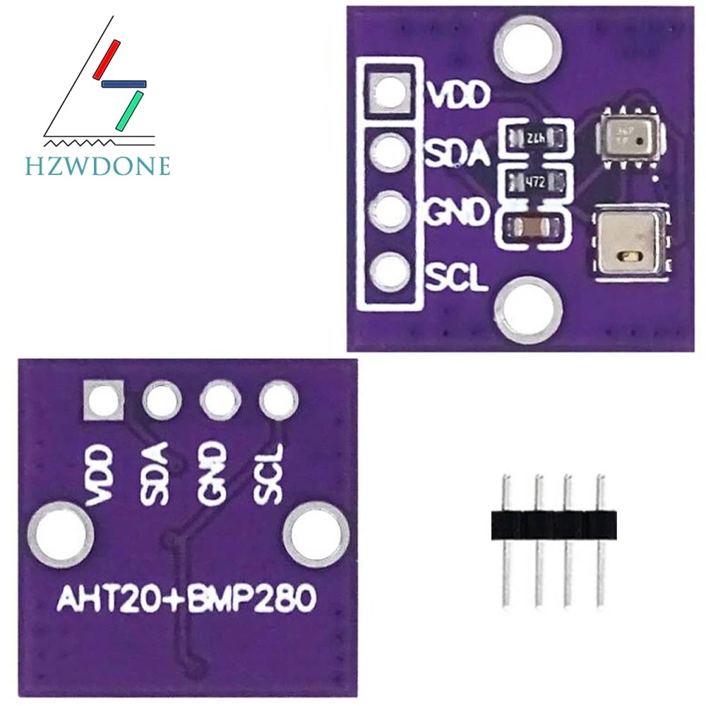 AHT20+BMP280 Temperatuur-vochtigheidsluchtdrukmodule Zeer nauwkeurige digitale temperatuur-vochtigheids- en luchtdruksensor
