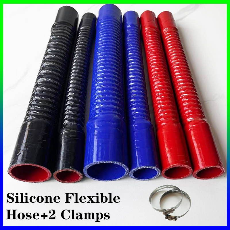 Red blue black All Size Universal Silicone Flexible Hose Car Air Intake Pipe Radiator Tube Intercooler Tube  Rubber Joiner