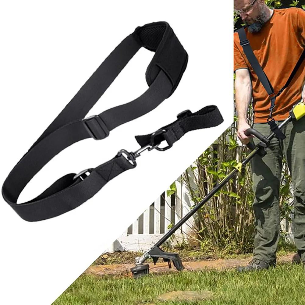 Arnés de correa de hombro con cinturón acolchado de nailon para desbrozadora, cortacésped, herramientas de jardín, accesorios para desbrozadora de gasolina