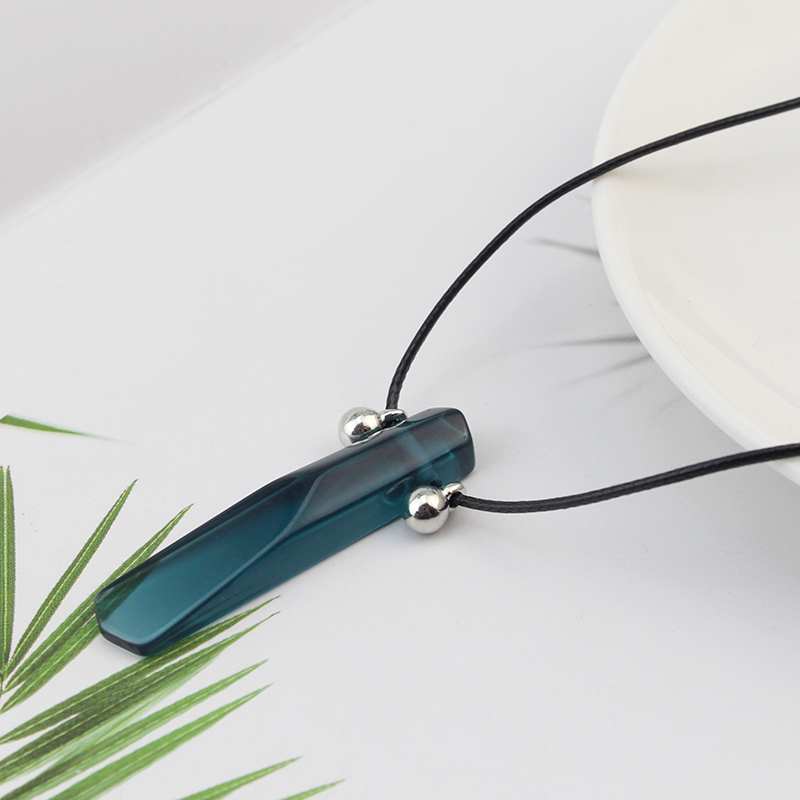 Hokage Tsunade-colgante de Jade natural con piedras preciosas, collar con dijes Uzumaki, collares de Cosplay de Anime Halskette para amigos