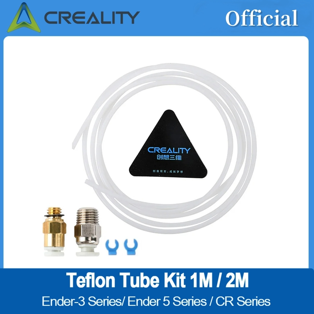 Creality Original White PTFE Tube Kit 1m/2m with Pneumatic Joint D4×d2 For Ender-3 V2 Ender 5 Pro CR Series 3D Printer Parts