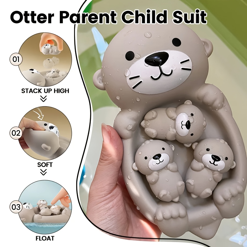 เด็กห้องน้ําลอยสัตว์ Otter ปิดผนึกลอยน้ําของเล่นเด็กของเล่นสระว่ายน้ําของเล่น Comfort ของเล่นเด็กเป็ด