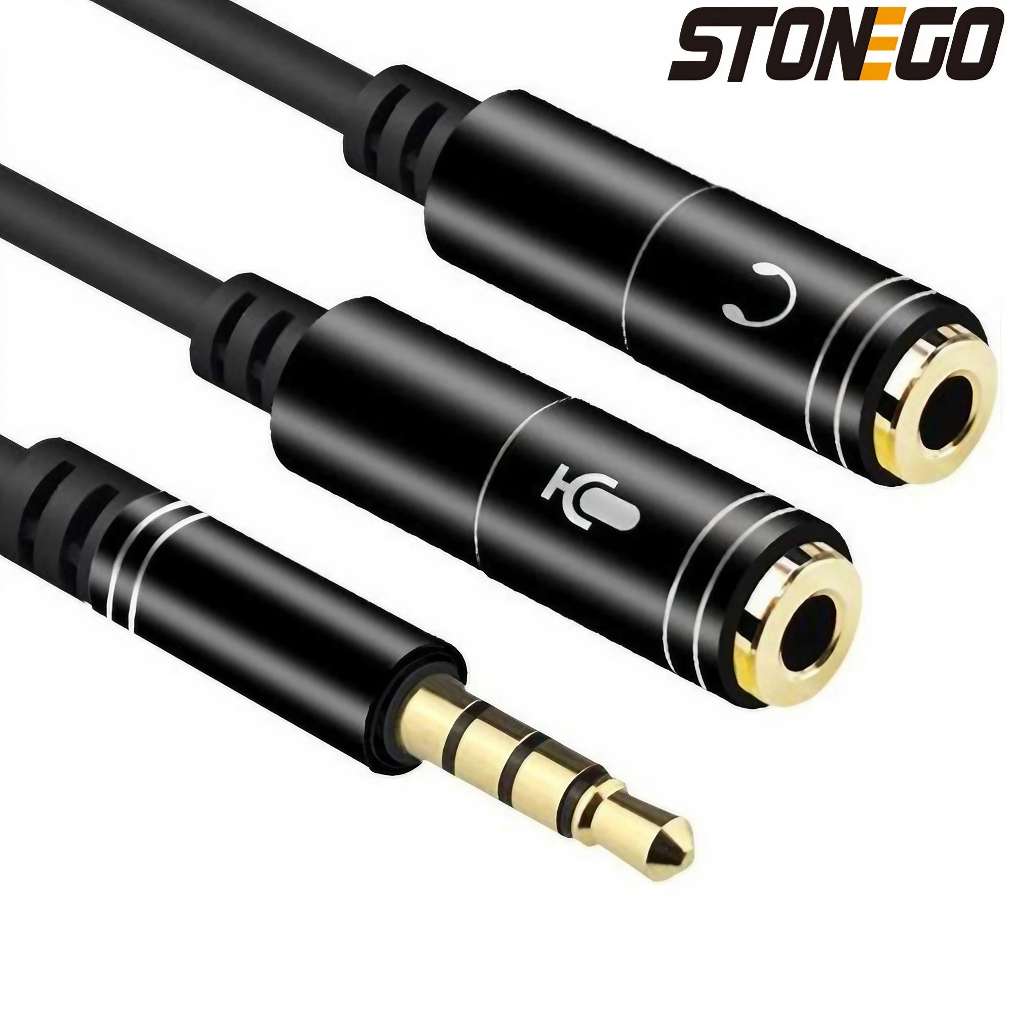 Kabel rozdzielacza audio 3,5 mm do komputera Laptop Jack 3,5 mm 1 męski na 2 żeńskie mikrofony Słuchawki Y Rozdzielacz AUX Kabel
