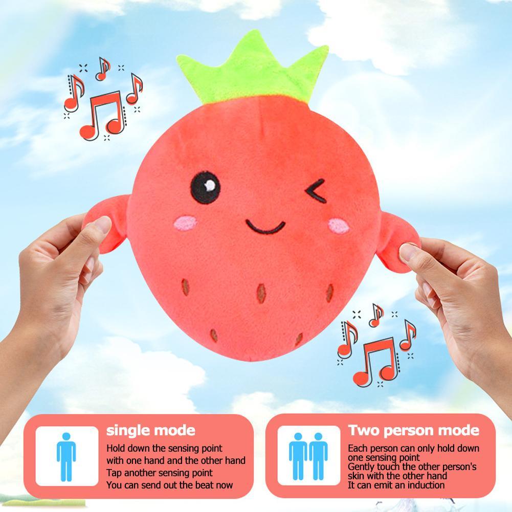 Kreative Eigenartige Musik Rhythmus eltern-kind-Interaktive Plüsch Puppe Banane Obst Induktion Spielzeug Kultivieren Musik Wahrnehmung Fähigkeit